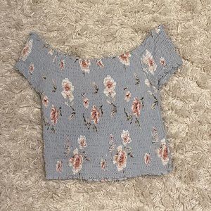 Kendall & Kylie Off-The-Shoulder Floral Top